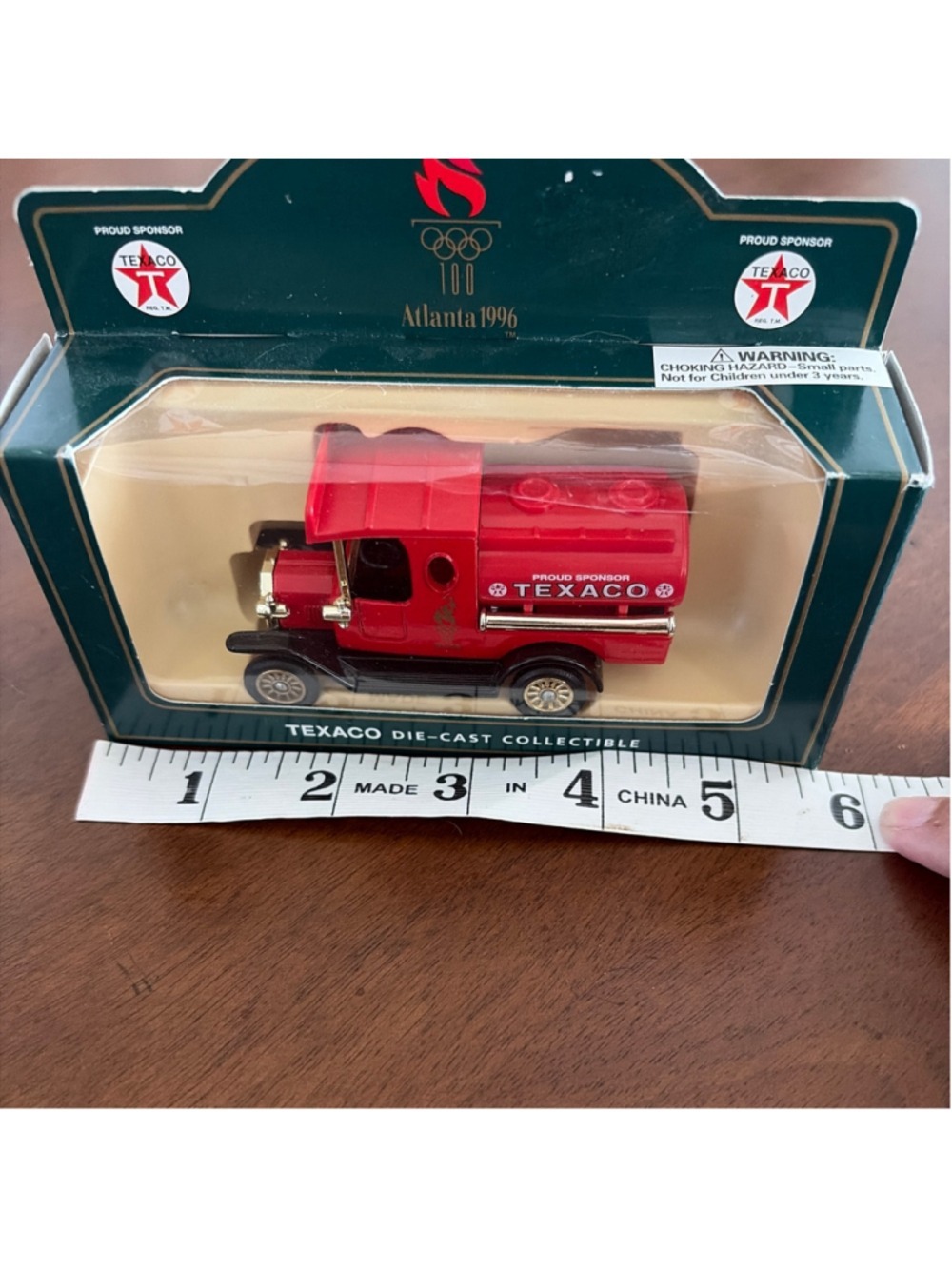 Lledo Die-Cast Texaco Atlanta 1996 Olympic Tanker Truck Red Black Large - Picture 5 of 6